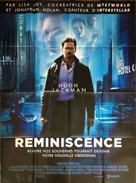 Affiche Cinéma REMINISCENCE 120x160cm Poster / Hugh Jackman / Rebecca Ferguson