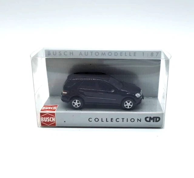 BUSCH H0 1:87 - 49805 Mercedes MB M-Klasse CMD 2005 Blauschwarz in OVP ...
