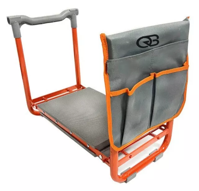 Garden Kneeler Heavy Duty includes tool bag and can also be used as a seat.
