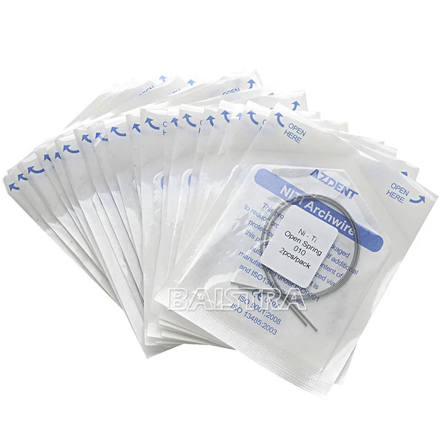 10Pack AZDENT Dental Orthodonic NITI Alloy Open Coil Springs 0.010*180mm