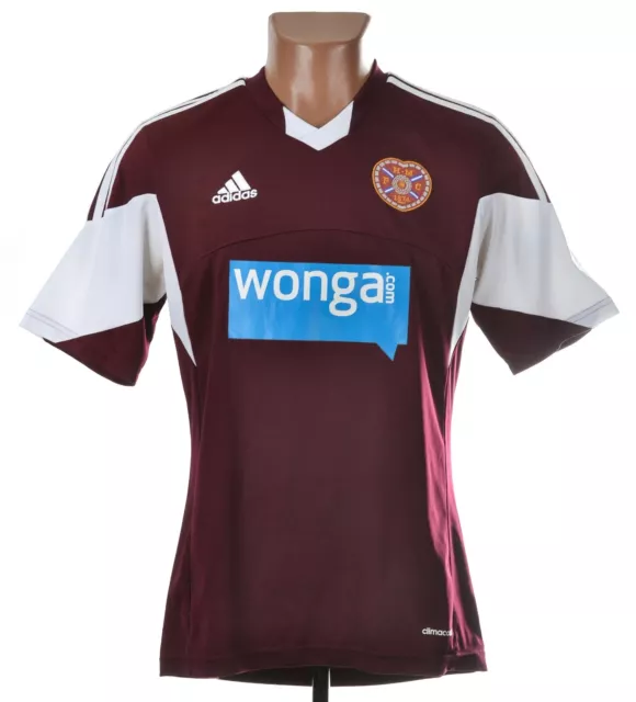 Heart Of Midlothian Hearts Schottland 2013/2014 Heimfussball Shirt Adidas Grösse M