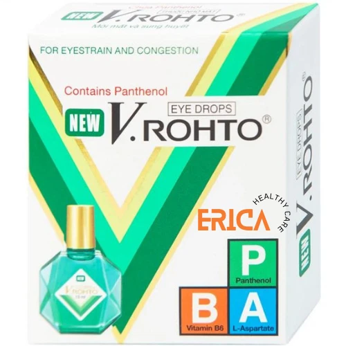 1 scatola NUOVO V Rohto Collirio per affaticamento degli occhi Congestione...