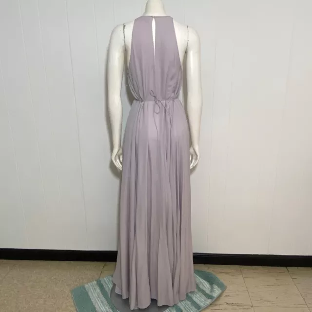 3.1 Phillip Lim Gown 0 Pale Purple Silk Chiffon Gathered Tied Waist Maxi Dress 3