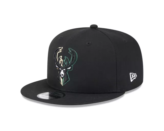 New Era Casquette Split Logo 9Fifty Milwaukee Bucks noir