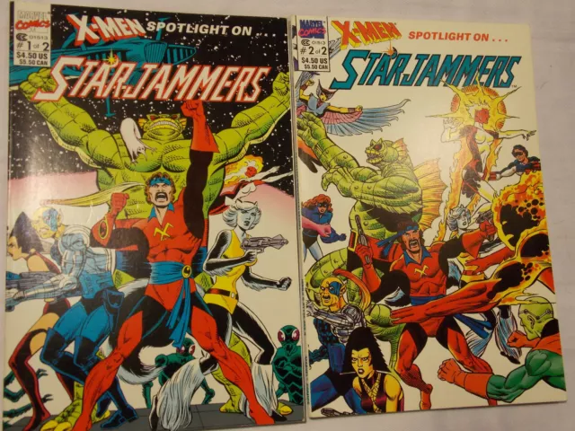 X-Men Spotlight On Starjammers (1990) Set Lot Complete #1&2 Mini-Series Cyclops 2