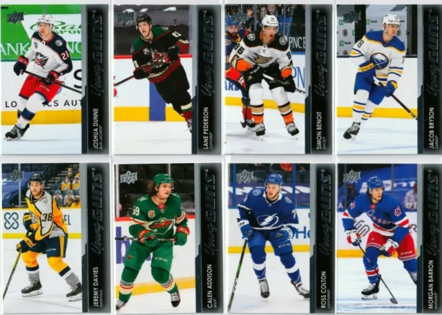 '21/22 UD Upper Deck Series 1 YOUNG GUNS rookie cards #201-250 *pick from list*