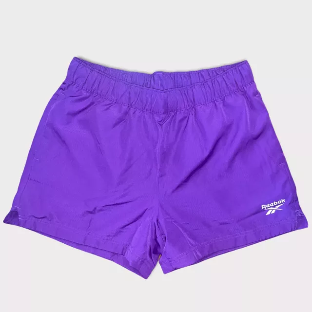 Reebok ReeCycle Classic Shorts with Pockets, Regal Purple, Womens Size Medium