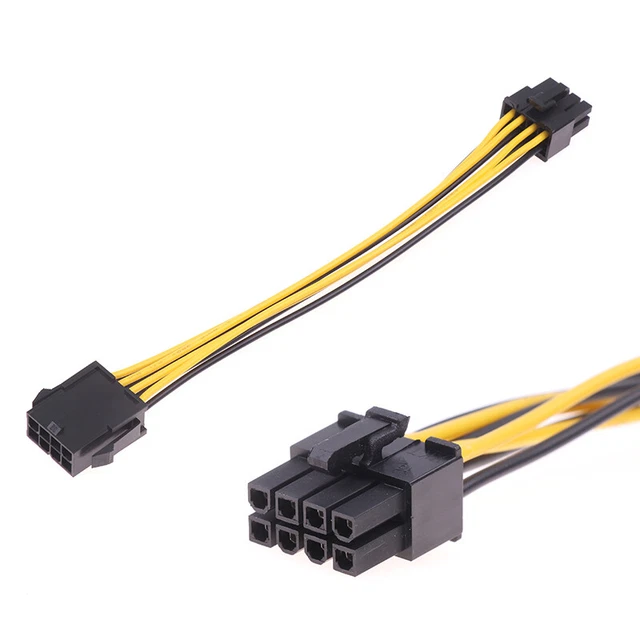 Adapter PCI-E CPU EPS 8 Pin To Dual 8P Power Splitter Graphics Card Cable Qo