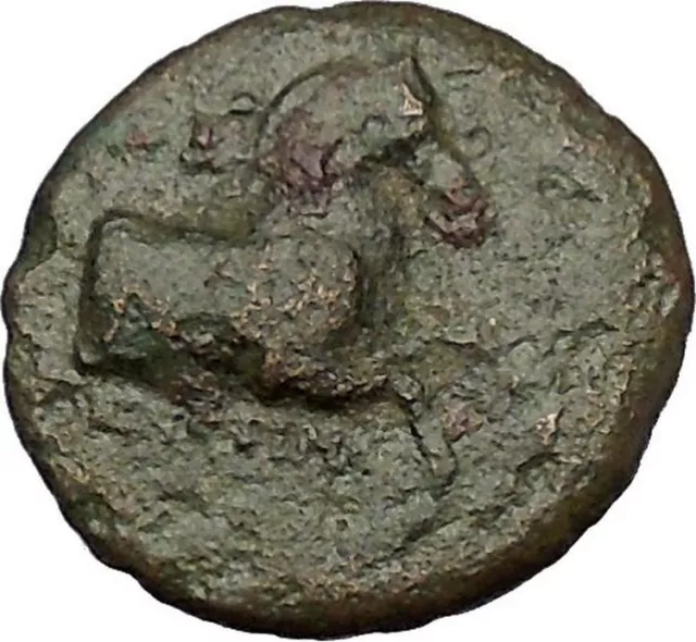 Kyme in Aeolis 350BC Horse & Vase Genuine Authentic Ancient Greek Coin  i51832