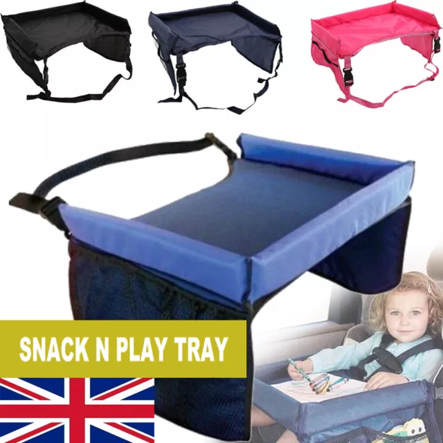 Baby Safety Travel Play Tray Drawing Board Table Kids Car Seat Snack Waterproof