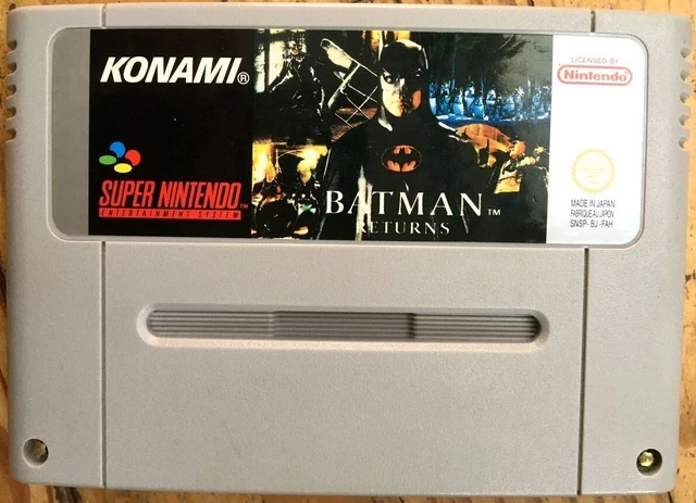 Cartouche Seule Batman Returns 100% Originale Super Nintendo Snes Pal Fah Jeu