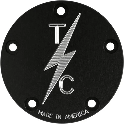 Thrashin Supply Company - TSC-3025-4 - Points Cover, Classic - Black Harley-Davi