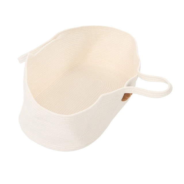 (White)Baby Carrier Basket Cotton Safety Sleeping Basket Foldable Baby Cartoon