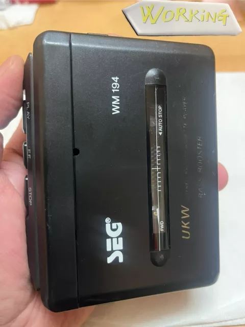 Walkman Seg Wm 194 Radio Cassette Player Vintage Retro Very Good And Working