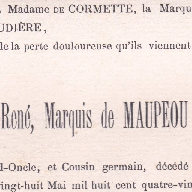 François Eugène René De Maupéou Château de Parisis Fontaines Noailles Oise 1892