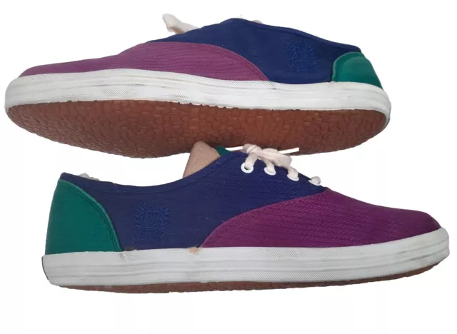 Size 9 Vintage Y2K Shoes Women's, Purple, Teal, Blue NO EXCUSE Brand