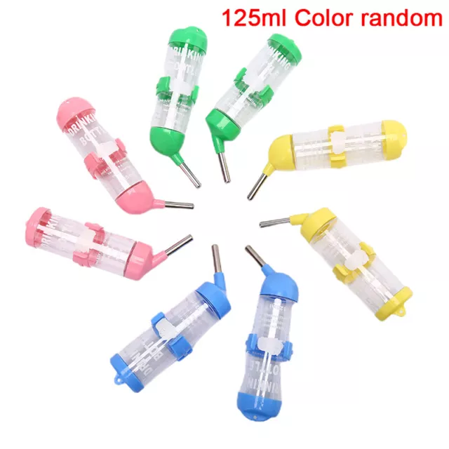 125 ml Plástico Hámster Bebedor Botella de Agua Dispensador Colgante Mascota Bebida BoDSZ8