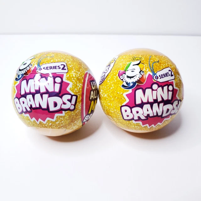 (X2) NEW MINI Brands Zuru 5 Five Surprise Toy GOLD BALLS Series 2