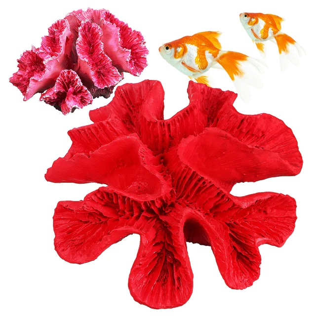 2 pz decorazioni corallo artificiali decorazione barriera corallina acquario