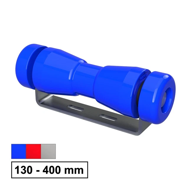 Rouleau de quille en polyuréthane avec support y compris les embouts