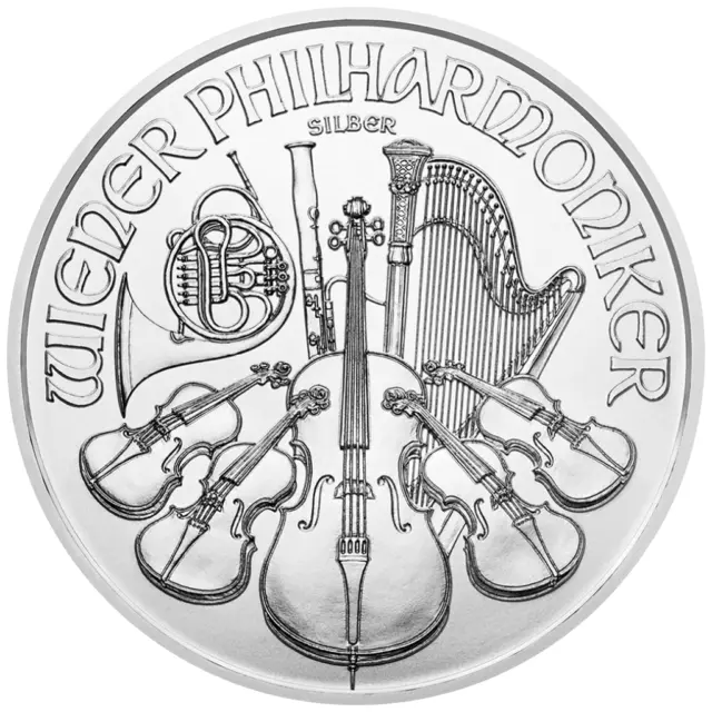 Silbermünze Wiener Philharmoniker 2024 - Österreich - Anlagemünze - 1 Oz ST