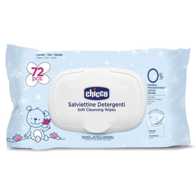 CHICCO Cleansing wipes, 72 pcs