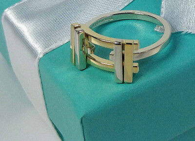 NEW Tiffany & Co. Frank Gehry Axis Ring  Gold 18k & Sterling Silver 925 Size 8.5