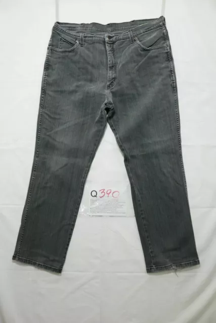 Wrangler texas stretch usato (Cod.Q390) W40 L30 denim jeans western nero