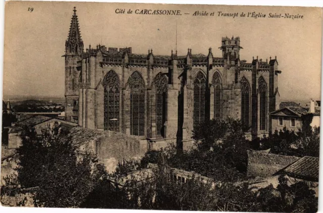 CPA Cité de CARCASSONNE-Abside et Transept de l'Église St-Nazaire (260950)