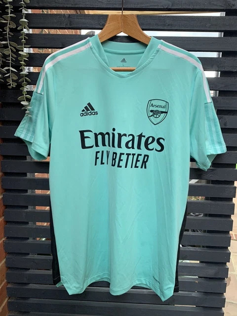ARSENAL TRAINING SHIRT Mint Green Arsenal Tiro Training Top Size