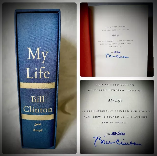 MY LIFE by Bill Clinton - Signed Limited Edition - #’d 331 / 1500 - LIKE NEW
