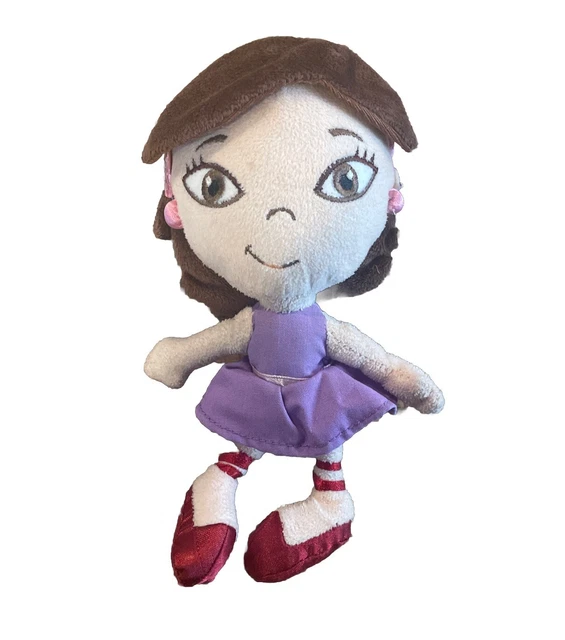 DISNEY LITTLE EINSTEINS June Plush Doll Toy Purple Dress Beanie Bottom ...