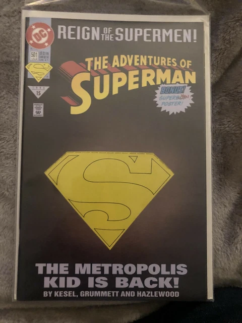 Superman: The Man of Steel #501 [Die-Cut Cover] 1993, DC Reign Supermen