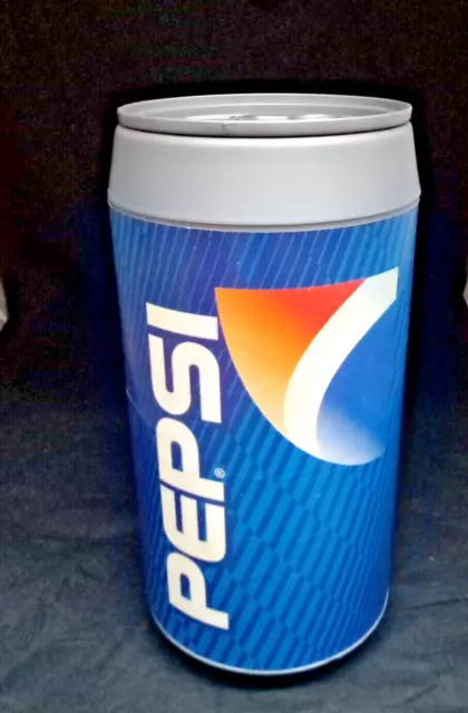 Large Plastic Pepsi Cola Co Tin Money Box Storage Container 41cm