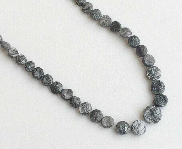 3.5-6mm Bouton en Forme De Brut Diamant, Naturel Gris Couleur Conflict Gratuit