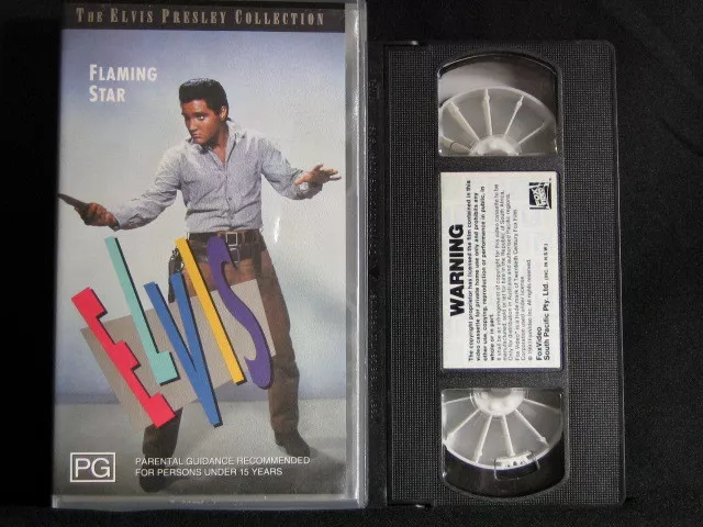Flaming Star. Elvis Presley. VHS Cassette Tape. 1960. Made In Australia