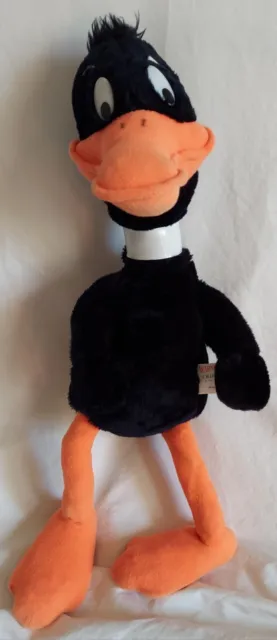 DAFFY DUCK Stuffed Animal Plush Toy, Vintage 1971, Warner Bros. Mighty Star, 19"