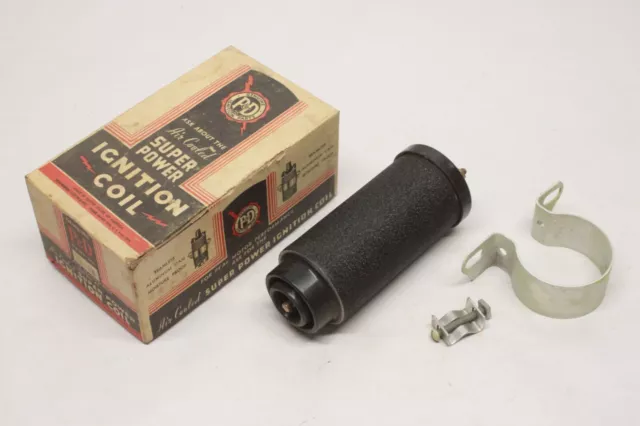 NOS Vintage 1930's 1940's Car Truck Engine "Super Power" Ignition Coil Assembly