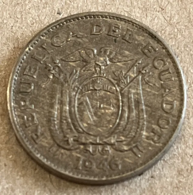 Ecuador 1946 20 centavos Very Nice Coin LG