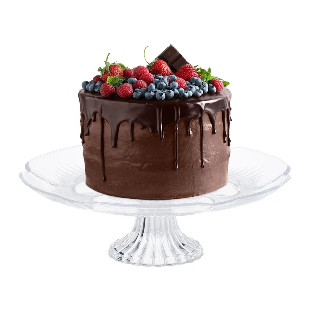 Lot De 3 Présentoirs à Gâteau 3 étages - Blanc, Diamètres 14.5/19.5/24.5 Cm - Pour Cupcakes, Fruits, Biscuits - 2