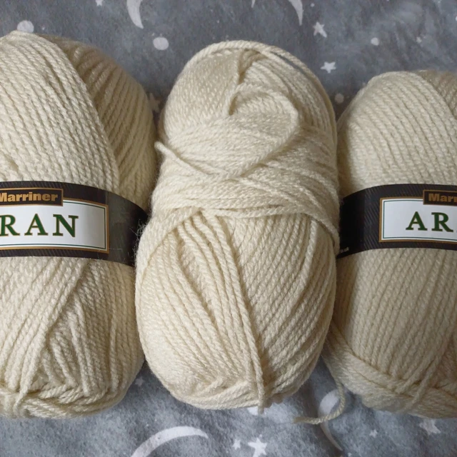 MARRINER DK 3 100g balls beige aran 5.00 PicClick UK
