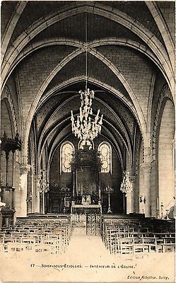 CPA ak soisy-sous-Etiolles-interior of the Church (385046)