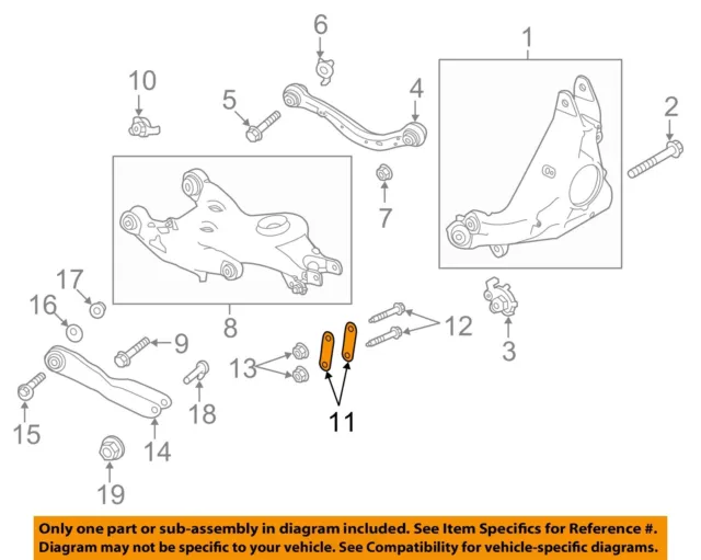 LAND ROVER OEM 13-17 Range Rover Lower Control Arm-Rear-Link LR037691