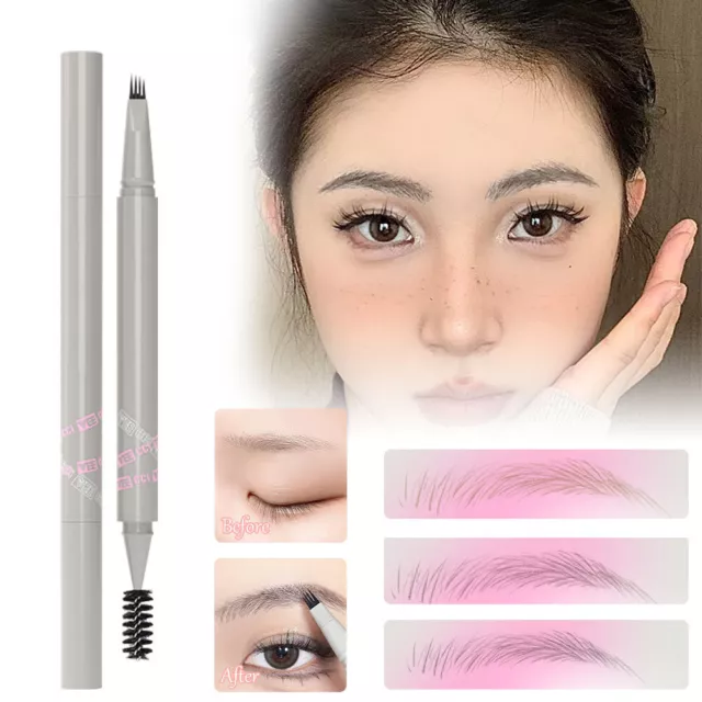 Double Tip Lower Eyelash Pencil - Antifouling Proof Double Tip Lower Lash Pen #T