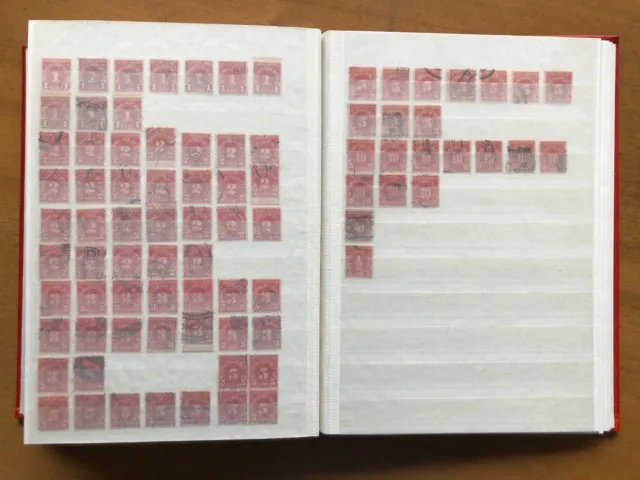 USA: kleines Lot Portomarken, gestempelt (Versand der Briefmarken)