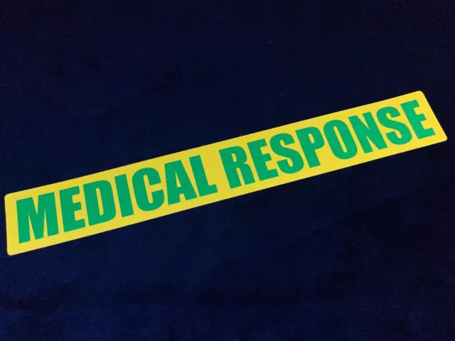 Reflective 30cm MEDICAL RESPONSE SOLO Medic Ambulance Car Van Truck Stickers