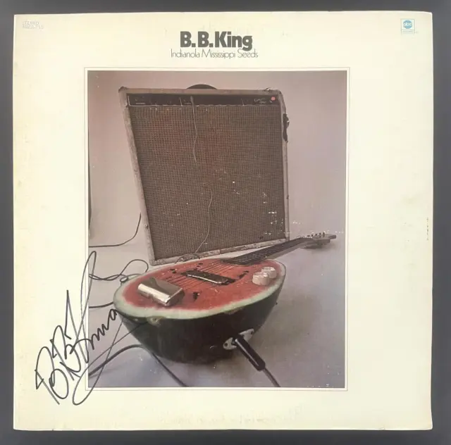 BB King Signed Autograph Album Vinyl Record Indianola Mississippi Seeds Beckett