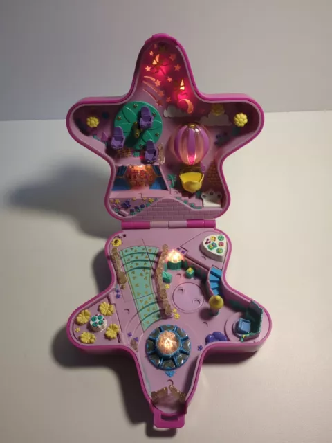 Vintage Polly Pocket Fairy Light Wonderland Étoile Rose 1993 Rare - Fonctionnel