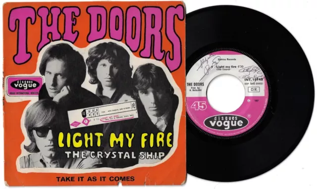 THE DOORS light my fire - EP vinyle 45 VOGUE INT 18145