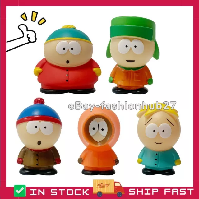5Pcs Set South Park Characters Kenny Stan Eric Action Figures Doll Toys Gift